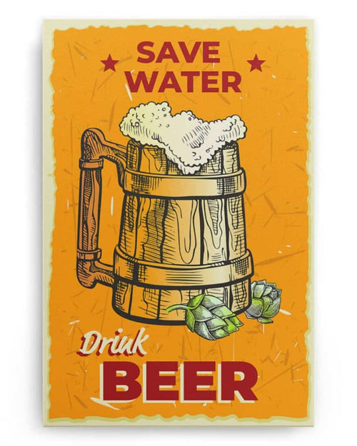 Save Water Drink Beer - National Beer's Day - Poster/Canvas - Gift For Him, Gift For Husband
