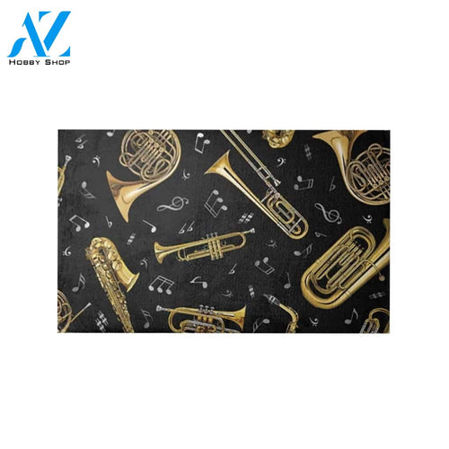 Saxophone Musical Instrument Doormat Funny Welcome Mat Housewarming Gift Home Decor Funny Doormat Gift For Friend