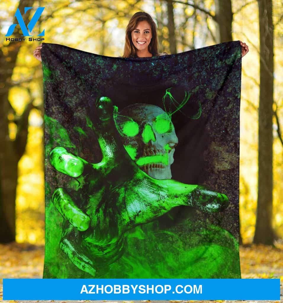Scary Skull Inspired Fleece Blanket