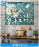 Zalooo Scatter Kindness Dandelion Butterfly Wall Art Canvas