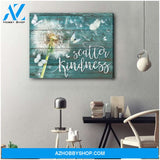 Zalooo Scatter Kindness Dandelion Butterfly Wall Art Canvas