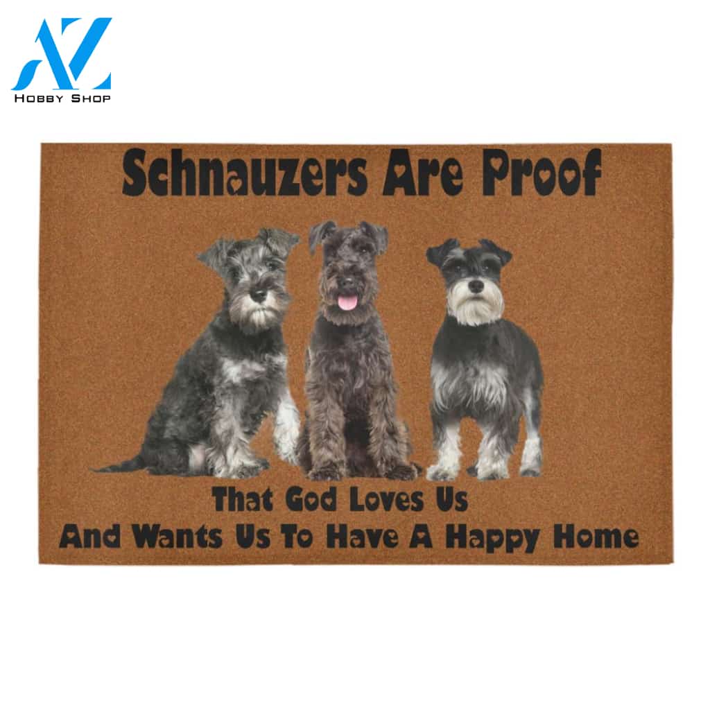 Schnauzer Are Proof Doormat Indoor And Outdoor Mat Entrance Rug Sweet Home Decor Housewarming Gift Gift For Friend Family Stem Feminist