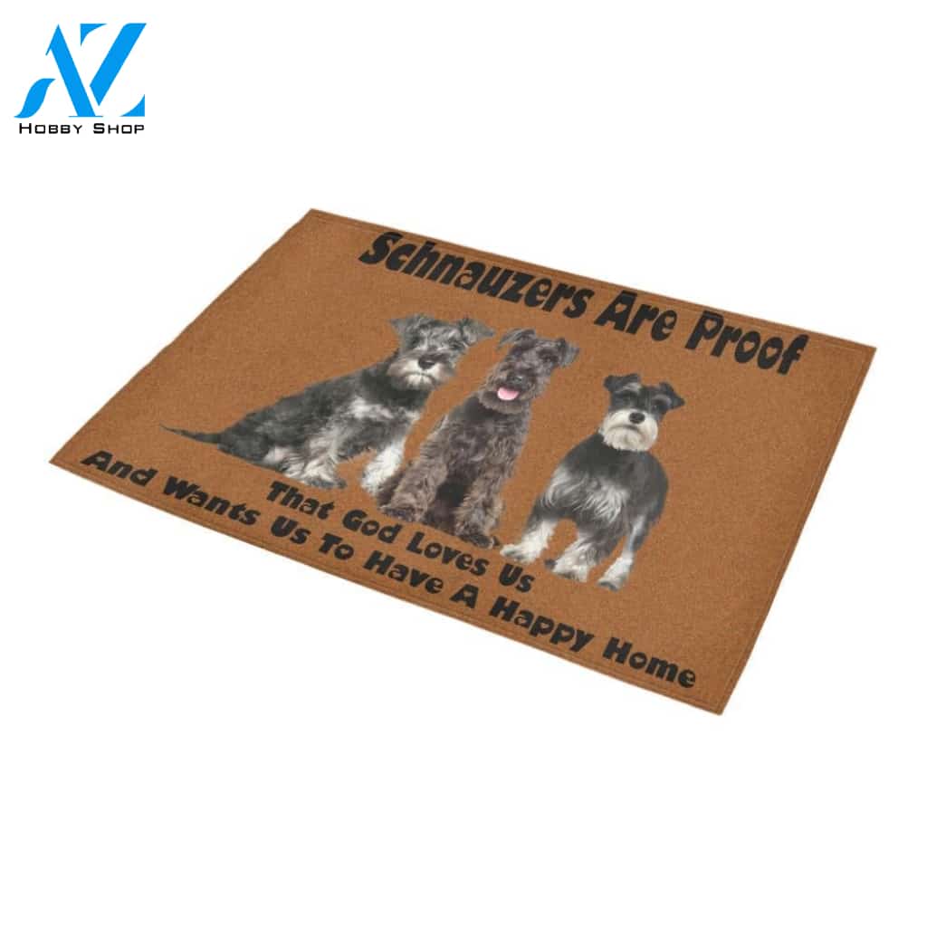 Schnauzer Are Proof Doormat Indoor And Outdoor Mat Entrance Rug Sweet Home Decor Housewarming Gift Gift For Friend Family Stem Feminist