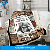 Schnauzer Blanket, Some Things Just Fill Your Heart Without Trying, Dog Lover