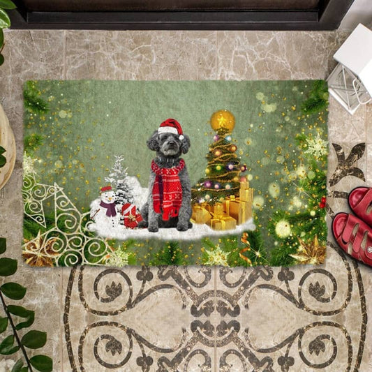 Schnoodle Merry Christmas Doormat