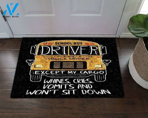 School Bus Driver Funny Indoor And Outdoor Doormat Gift For Bus Driver Decor Warm House Gift Welcome Mat Back To School