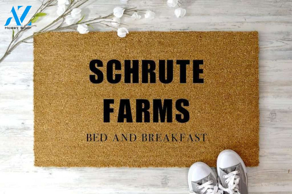 Schrute Farms Bed And Breakfast Doormat I The Office I Housewarming Gift I Christmas Gift I Wedding Gift