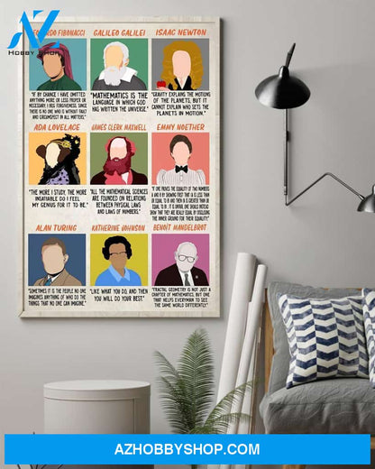 Teacher Classroom Canvas Scientist, Student Wall Art Back to School Gift for Teacher