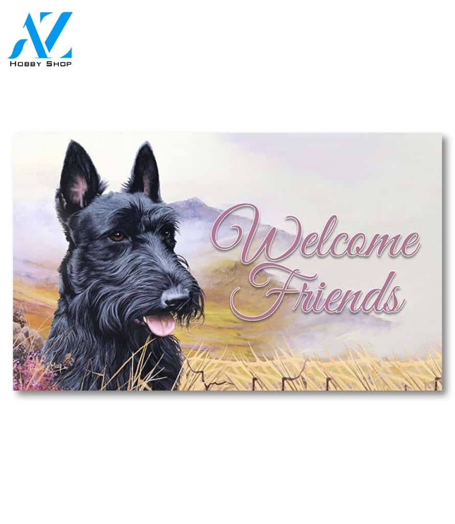 Scottish Terrier Field Doormat - 18" x 30"