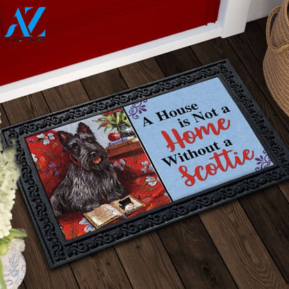 Scottish Terrier Lil Einstein House Is Not a Home Doormat - 18" x 30"