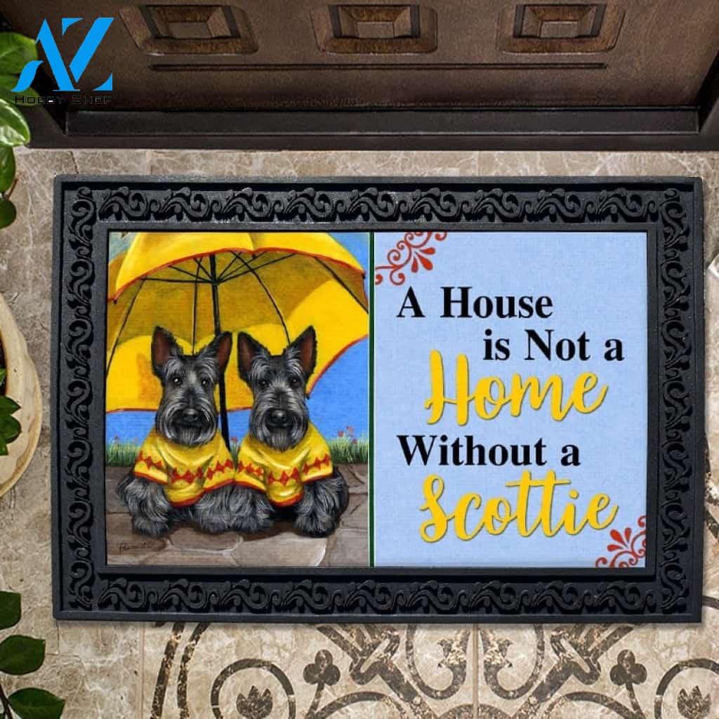 Scottish Terrier Sunshine House Is Not a Home Doormat 2 - 18" x 30"