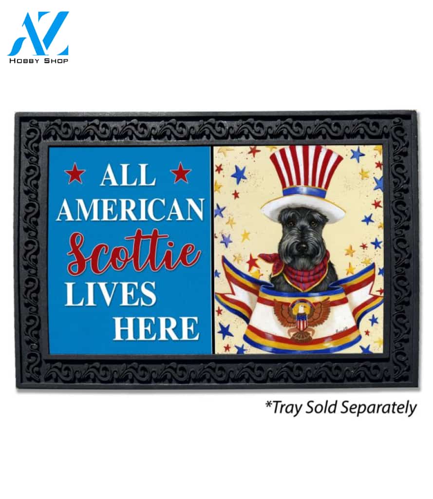 Scottish Terrier USA Doormat - 18" x 30"