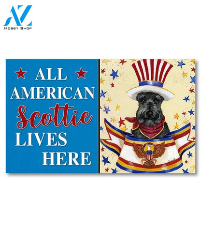 Scottish Terrier USA Doormat - 18" x 30"