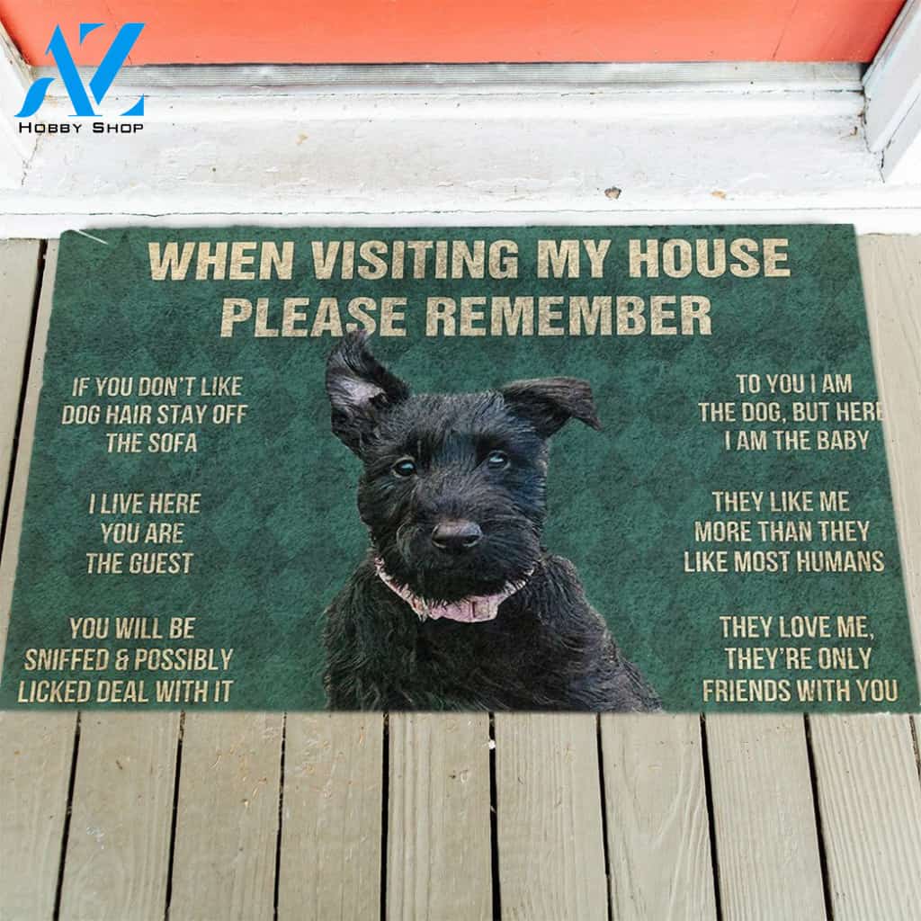 Scottish Terrier's Rules Doormat