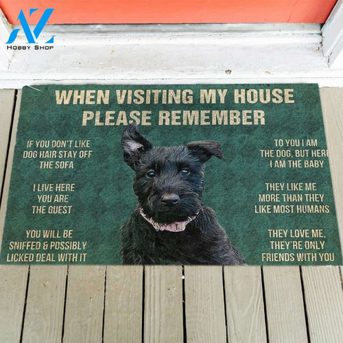 Scottish Terrier's Rules Doormat
