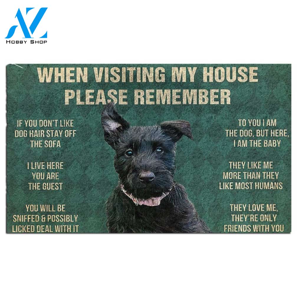 Scottish Terrier's Rules Doormat