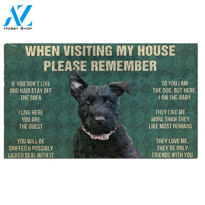 Scottish Terrier's Rules Doormat