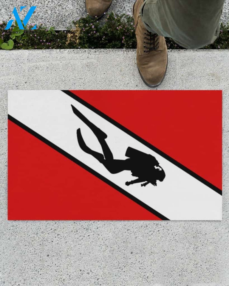 Scuba Diving Indoor And Outdoor Doormat Gift For Scuba Diving Lovers Birthday Gift Decor Warm House Gift Welcome Mat