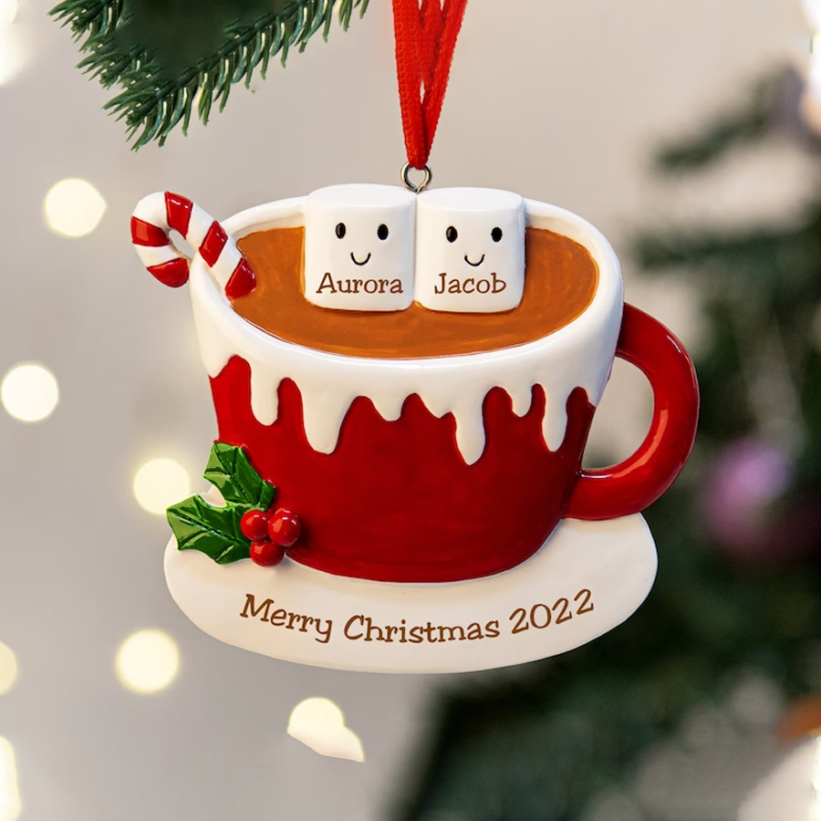 2022 Ornaments, Personalized Christmas Ornament, Family Ornament, Couple Ornament, Christmas Tree Decoration, Home hanging ornament