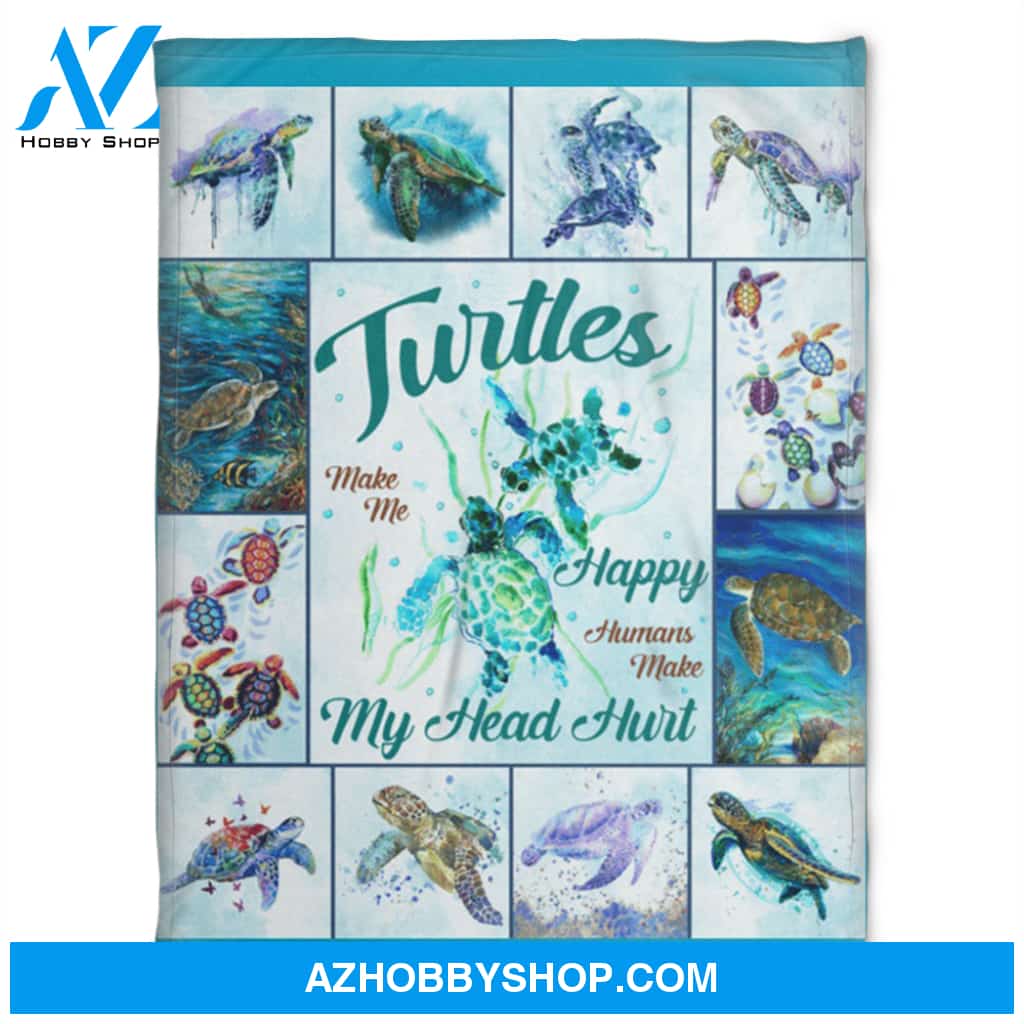 Sea Turtle Blanket, Love Turtle, Soft Blanket, Fleece Blanket.Gift For Friend Family Home Decor Bedding Couch Sofa Soft and Comfy Cozy
