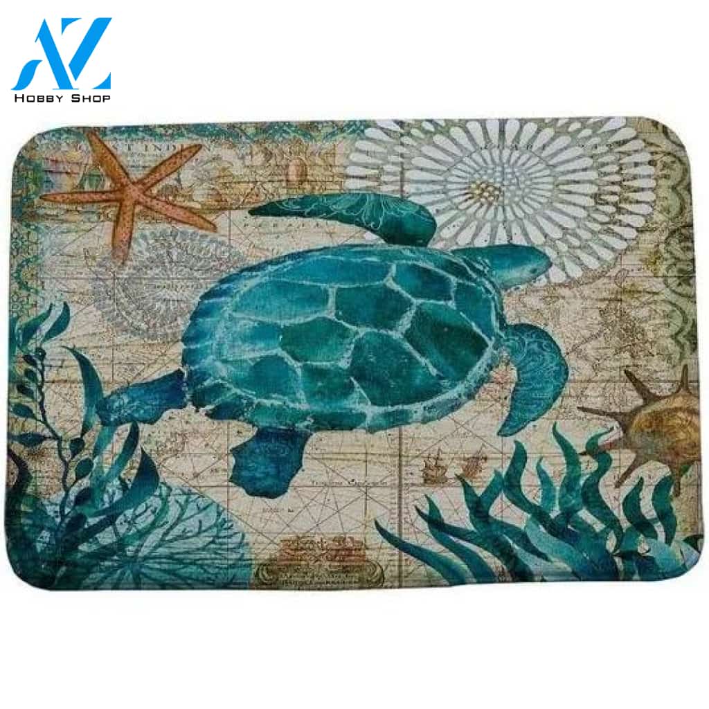 Sea Turtle Door Mat