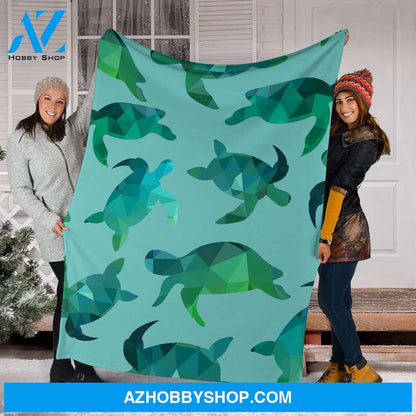 Sea Turtle Fleece Blanket