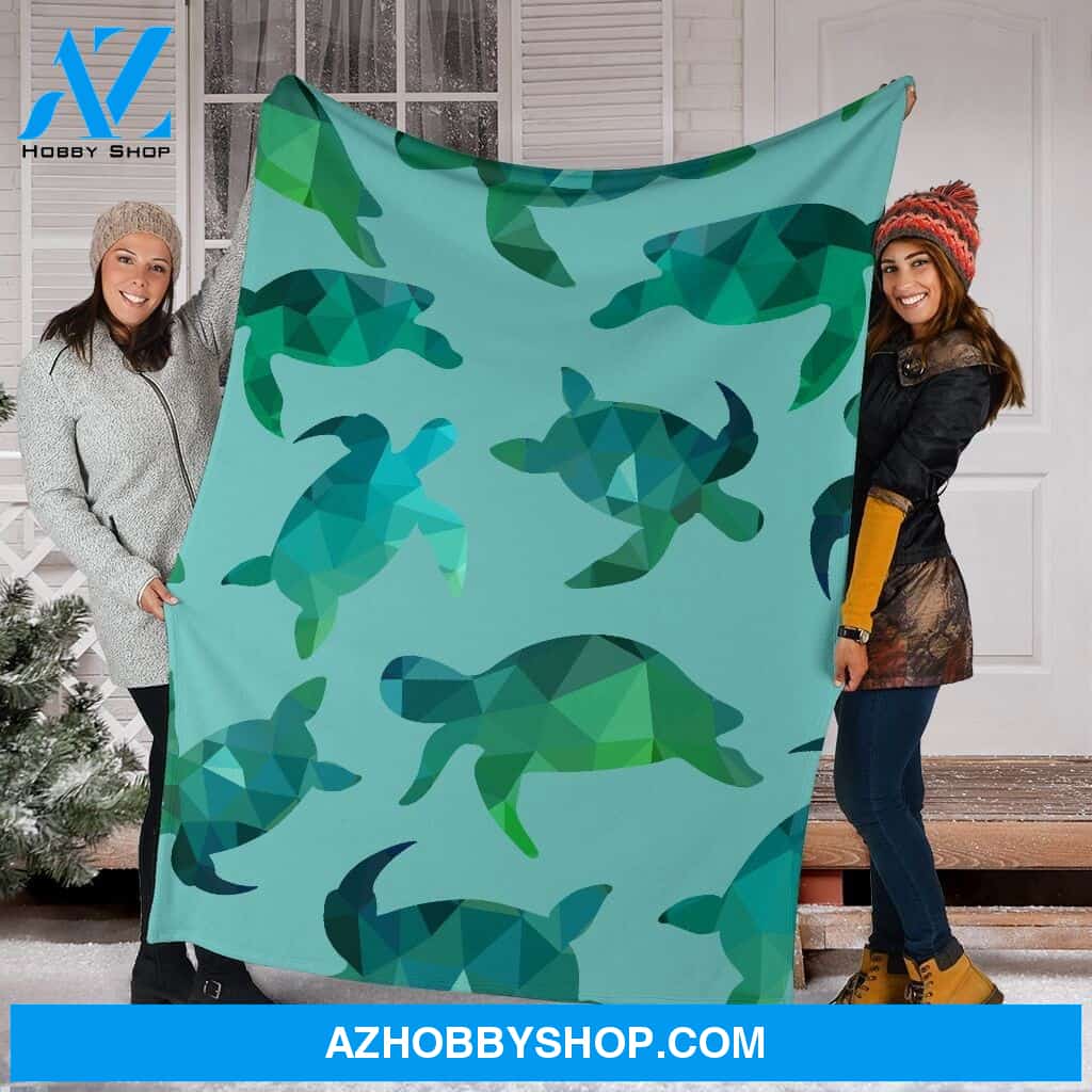 Sea Turtle Fleece Blanket