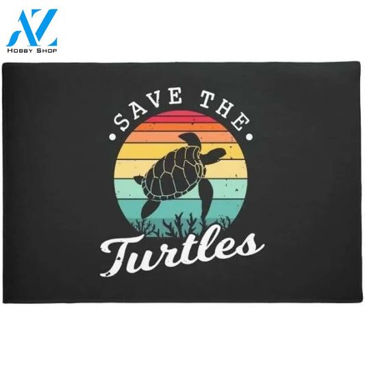 Sea Turtle Lover Save The Turtles Doormat