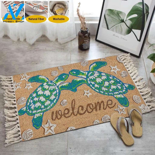 Sea Turtles Welcome Carpet