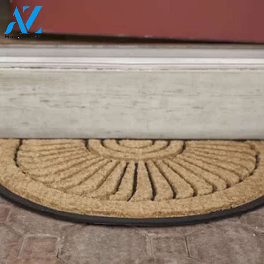 Seashell Half Round Doormat