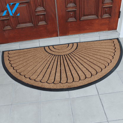 Seashell Half Round Doormat