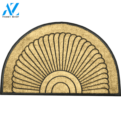 Seashell Half Round Doormat