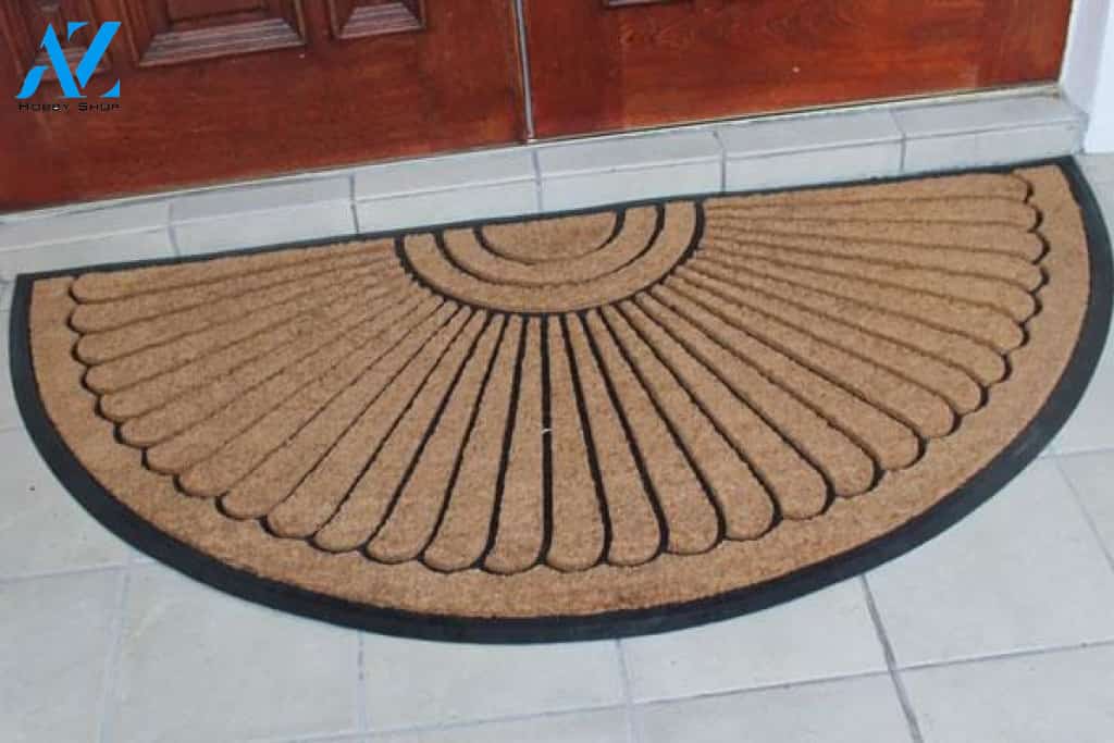 Seashell Half Round Doormat