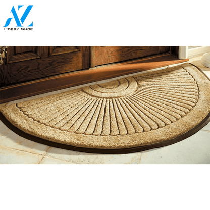 Seashell Half Round Doormat