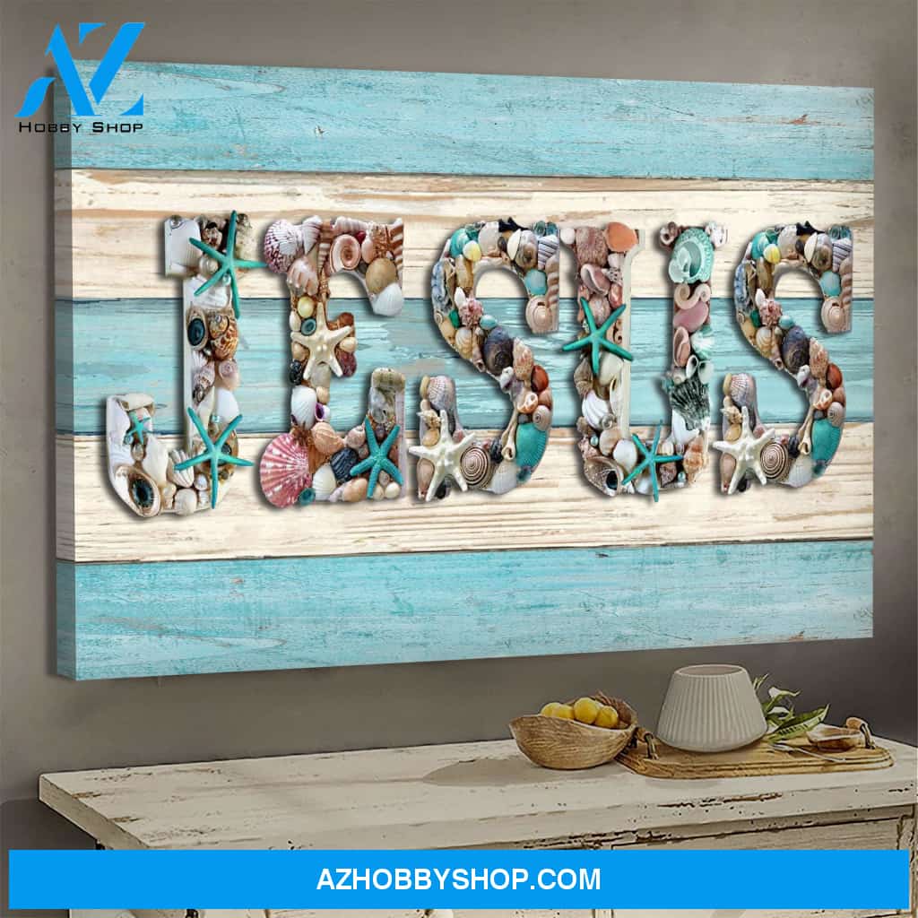 Seashell - Jesus - Jesus Landscape Canvas Prints, Wall Art