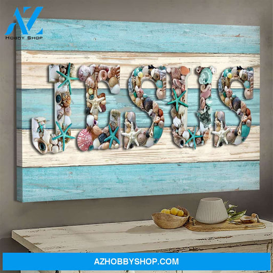 Seashell - Jesus - Jesus Landscape Canvas Prints, Wall Art