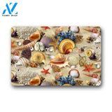 Seashells Doormat Welcome Mat Housewarming Gift Home Decor Funny Doormat Best Gift Idea For Beach Lovers Birthday Gift