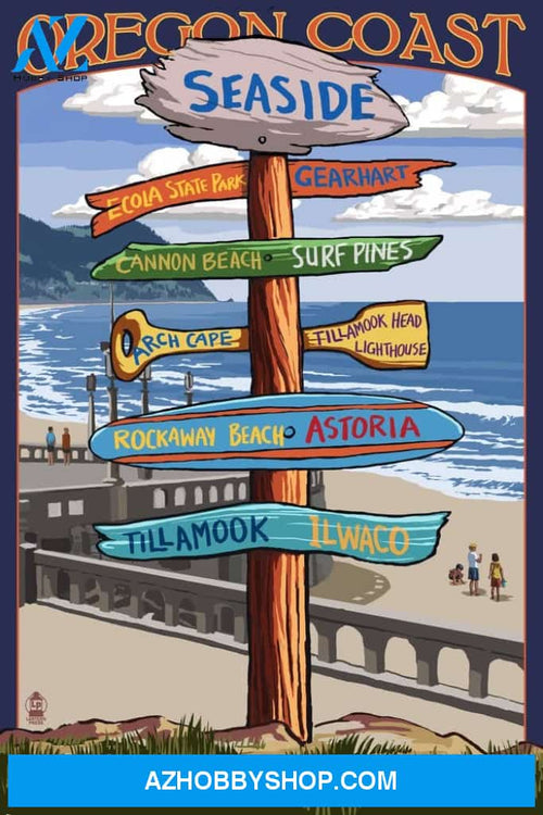 Seaside Oregon Destinations Sign