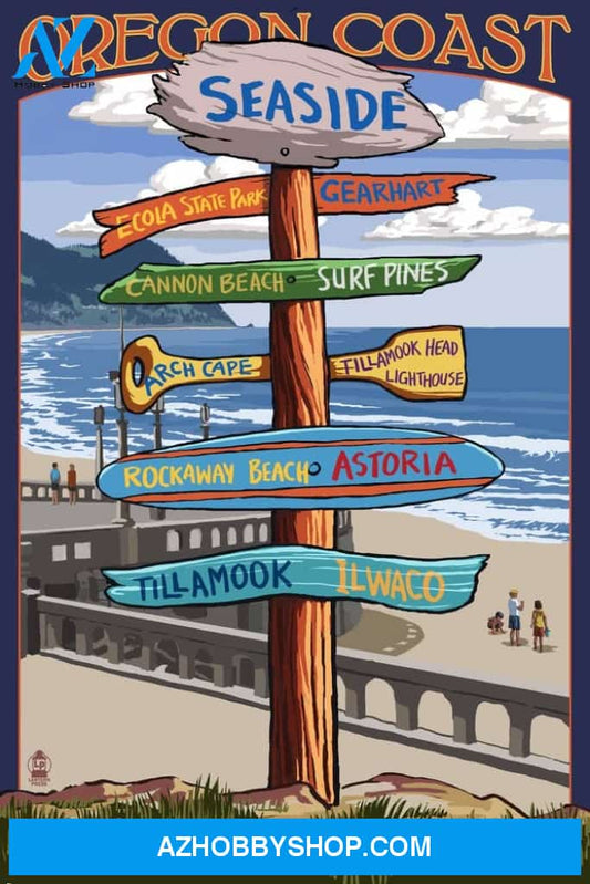 Seaside Oregon Destinations Sign