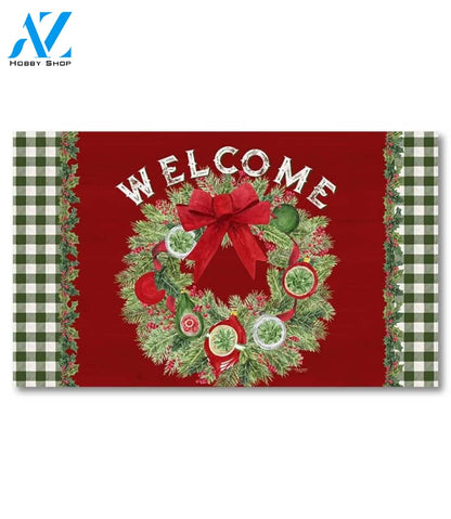 Season of Giving Christmas Wreath Doormat - 18" x 30"