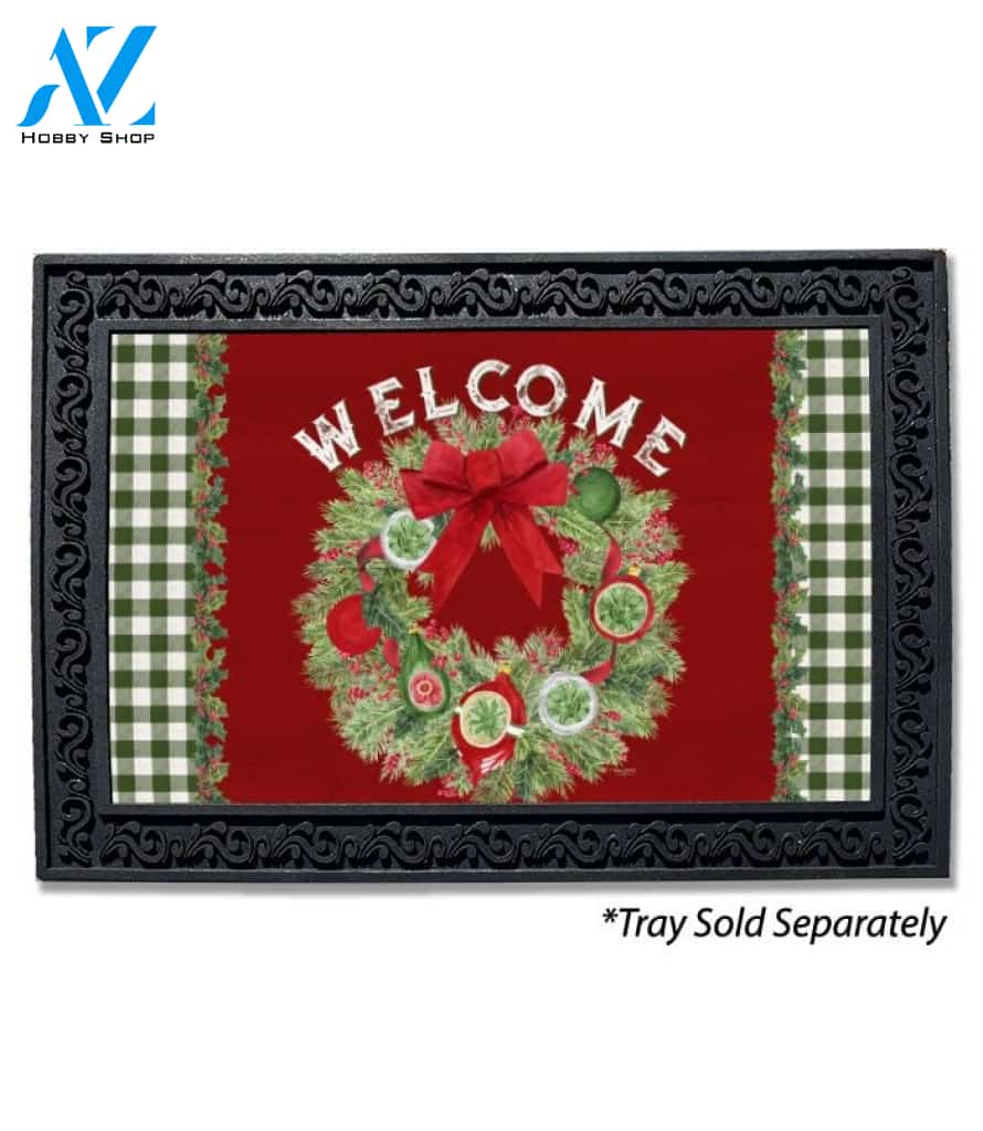 Season of Giving Christmas Wreath Doormat - 18" x 30"