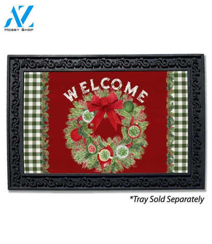 Season of Giving Christmas Wreath Doormat - 18" x 30"