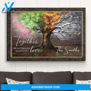 Seasons Of Love - Personalized Custom Name Canvas