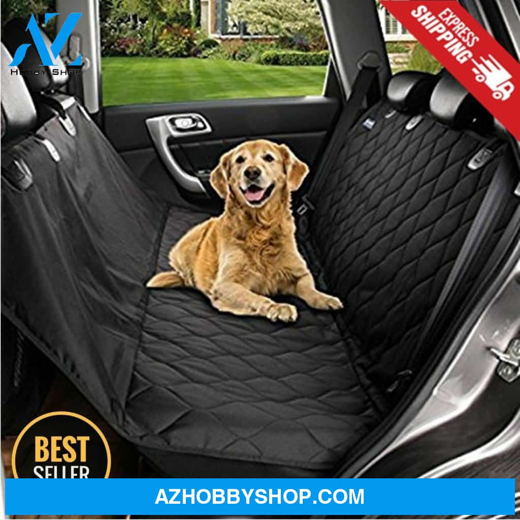 Seat Cover Rear Back Car Pet Dog Travel Waterproof Bench Protector Luxury -Black 5