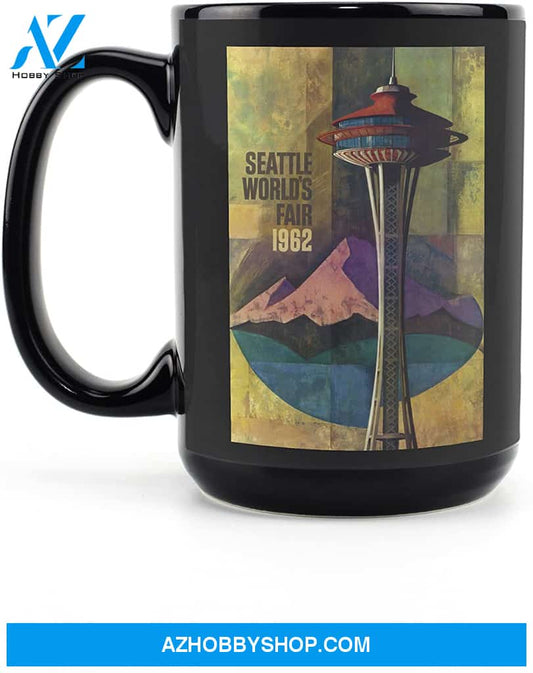 Seattle Washington Space Needle World'S Fair Vintage Travel Poster