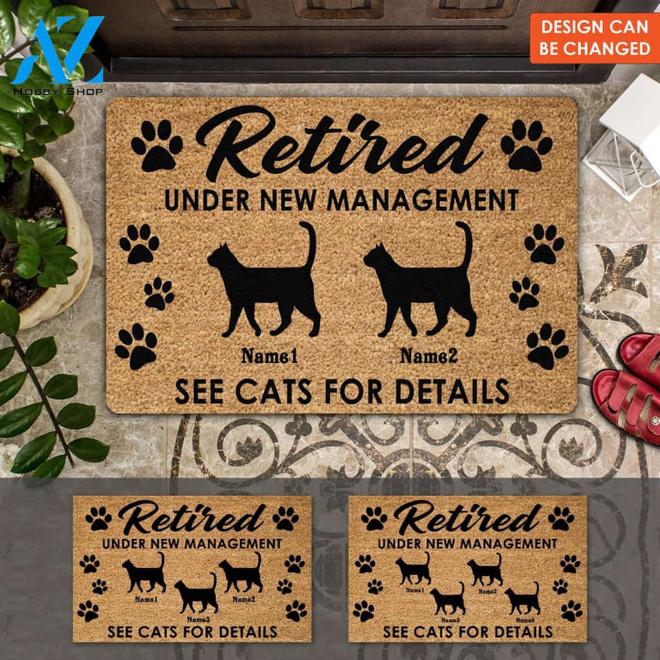 See Cats For Details Printing Doormat | Welcome Mat | House Warming Gift