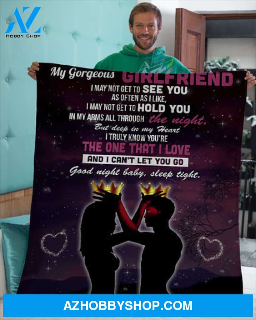 See You Hold You To My Gorgeous Girl Friend Fleece Blanket - Quilt Blanket