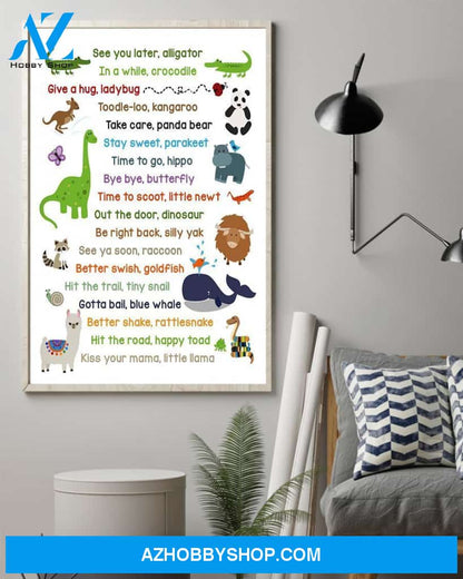 Teacher Classroom Canvas See You Later, Alligator, Student Wall Art Back to School Gift for Teacher