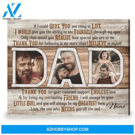Sentimental Gift For Dad From Daughter Personalized Father's Day Gift