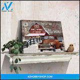 Sentimental Gifts For Husband Rustic Farmhouse Wall Decor Personalized Canvas Print